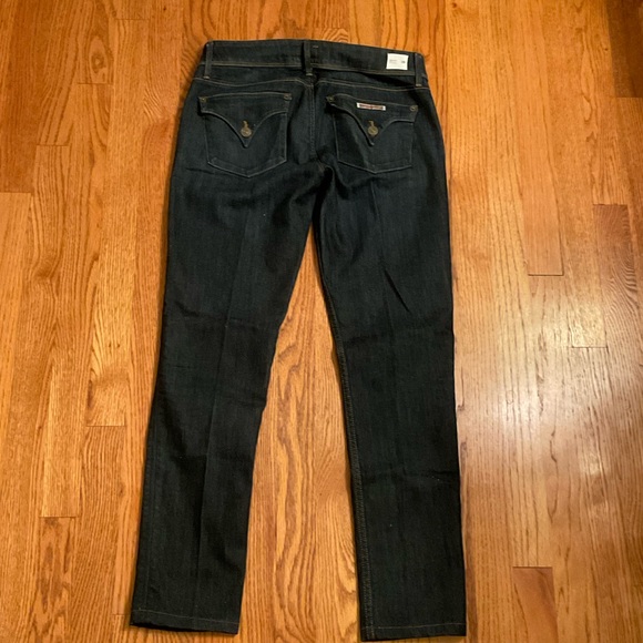 Hudson Jeans, Dark Wash, 5-Pockets, Pointed Flap & Button on Back 2, Size 28 - Picture 9 of 15